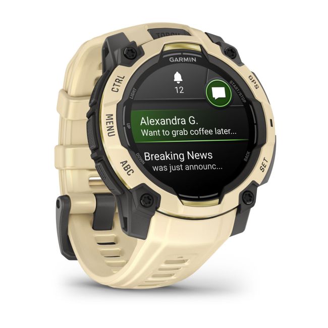 Garmin Instinct 3 – 45 mm, AMOLED | Citrine cu curea Citrine