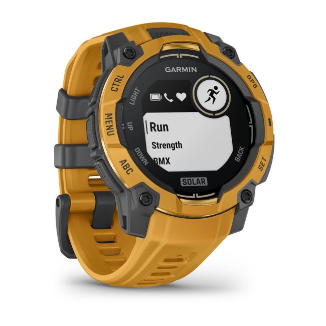 Garmin Instinct 3 – 45 mm, Solar | Sunburst curea cu Sunburst/Grey