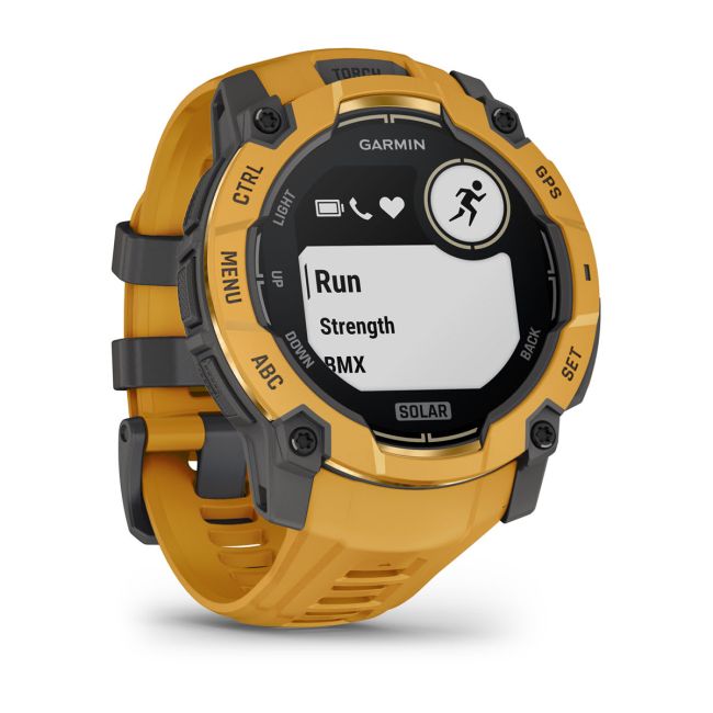 Garmin Instinct 3 – 50 mm, Solar | Sunburst curea cu Sunburst/Grey