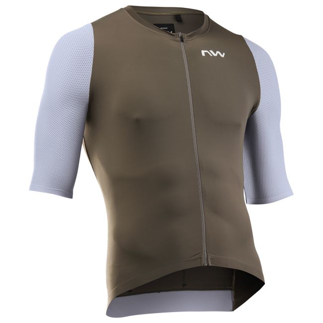 Tricou ciclism Northwave Extreme Evo - nisip/gri gheață | UPF50+