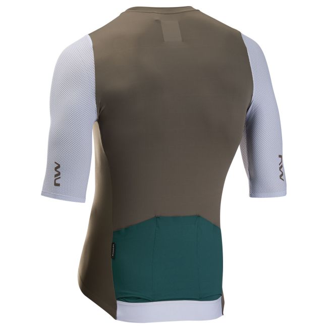 Tricou ciclism Northwave Extreme Evo - nisip/gri gheață | UPF50+