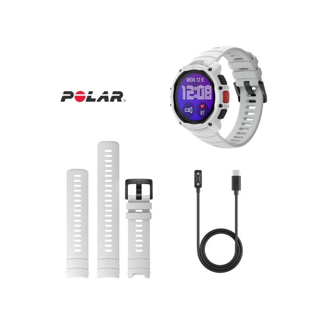 Polar Street X - smartwatch GPS alb Snow White