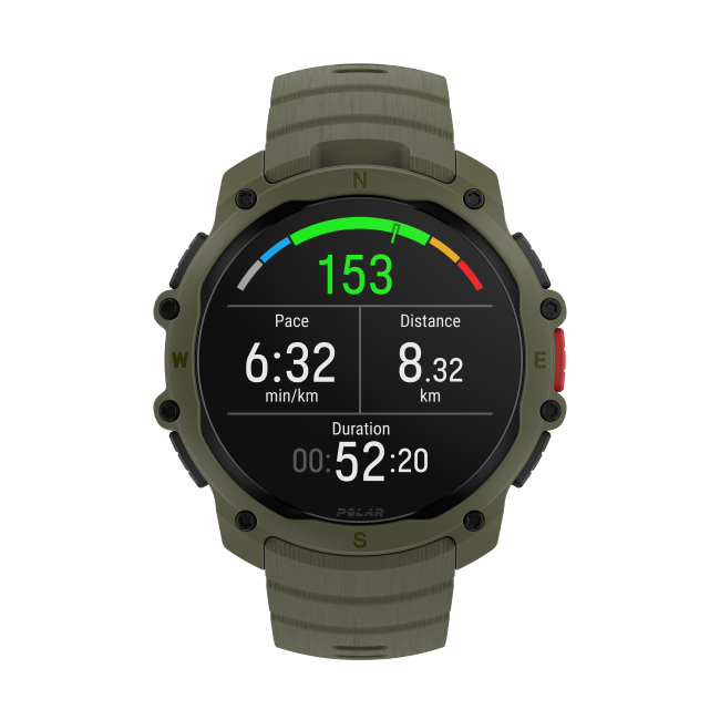 Polar Street X - smartwatch GPS verde Forest Green
