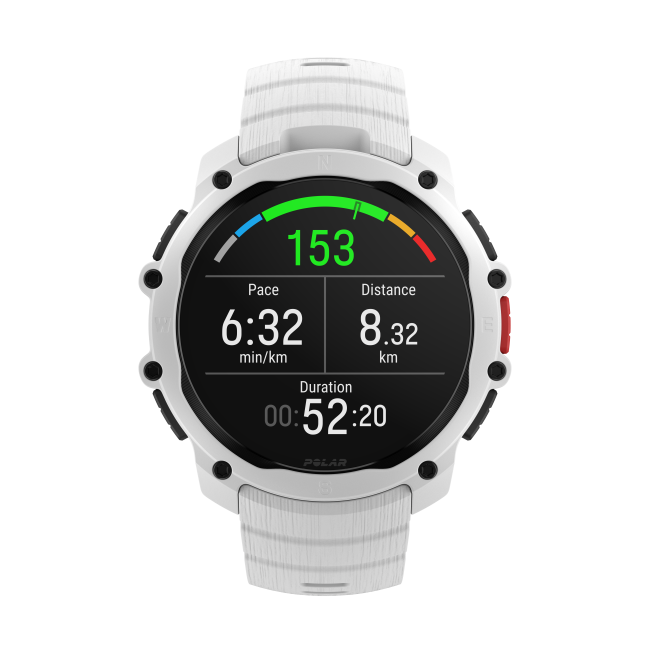 Polar Street X - smartwatch GPS alb Snow White