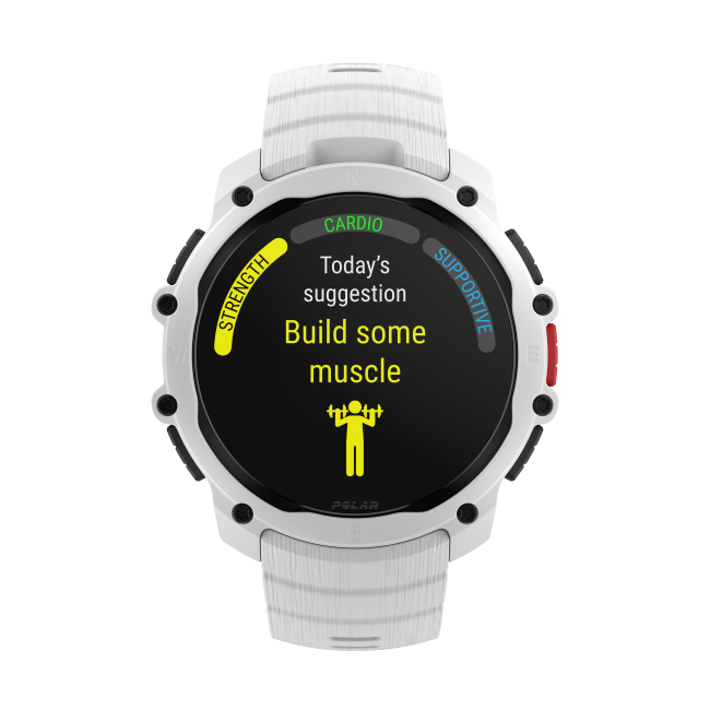 Polar Street X - smartwatch GPS alb Snow White