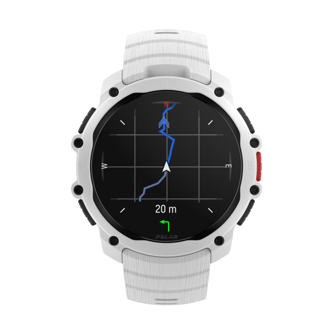 Polar Street X - smartwatch GPS alb Snow White