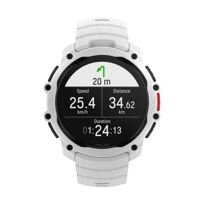 Polar Street X - smartwatch GPS alb Snow White