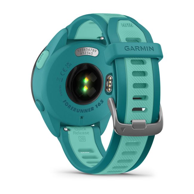 Garmin - Forerunner 165 Music ceas multisport cu GPS AMOLED - albastru turcoaz aqua