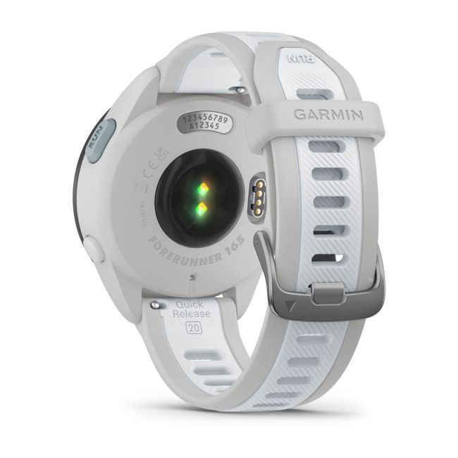 Garmin - Forerunner 165 ceas multisport cu GPS AMOLED - alb Whitestone - gri mist grey