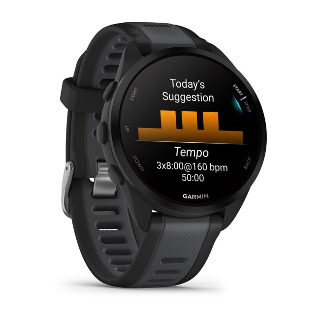 Garmin - Forerunner 165 ceas multisport cu GPS AMOLED - negru - gri Slate Grey