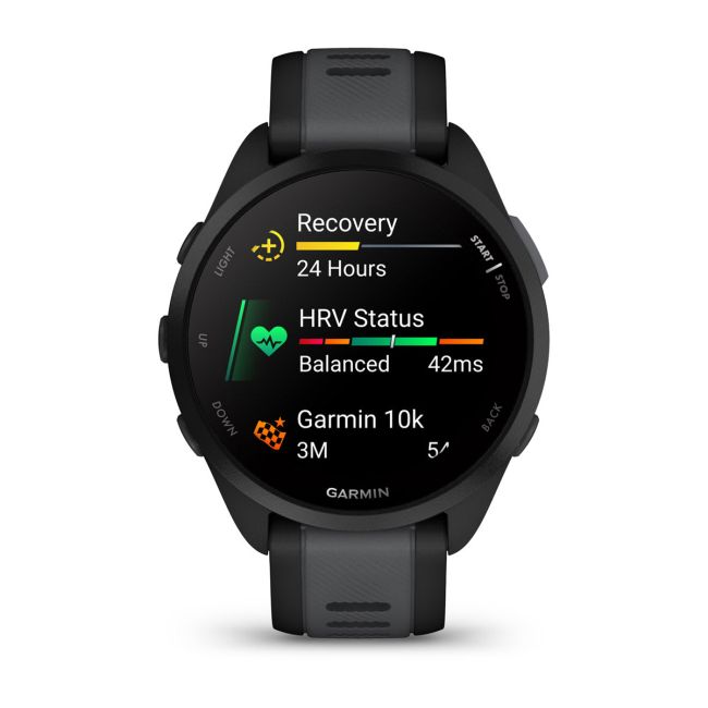 Garmin - Forerunner 165 ceas multisport cu GPS AMOLED - negru - gri Slate Grey