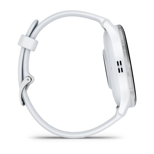 Garmin - Venu 3 smartwatch cu GPS și AMOLED - ramă argintie din oţel inoxidabil şi carcasă whitestone şi brăţară din silicon