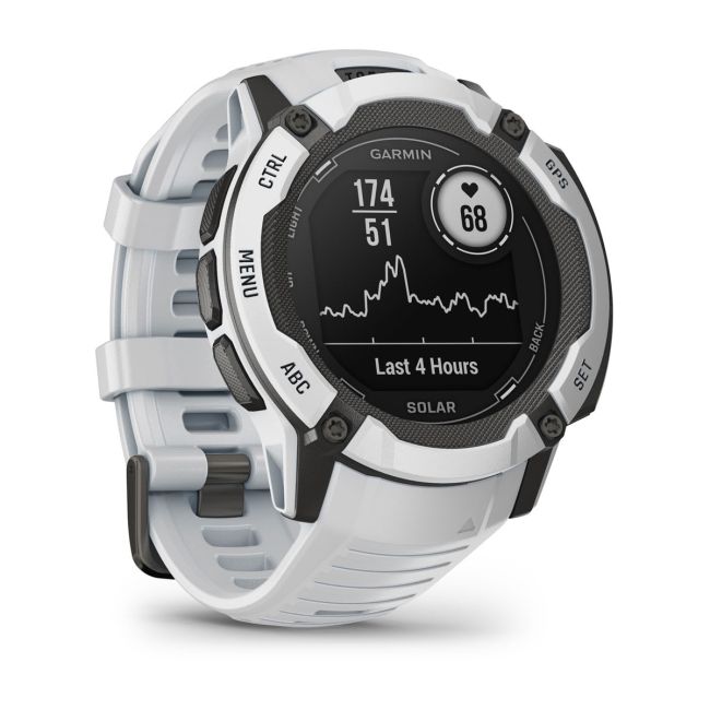 Garmin Instinct 2X Solar - smartwatch robust cu GPS - Alb Ceramic