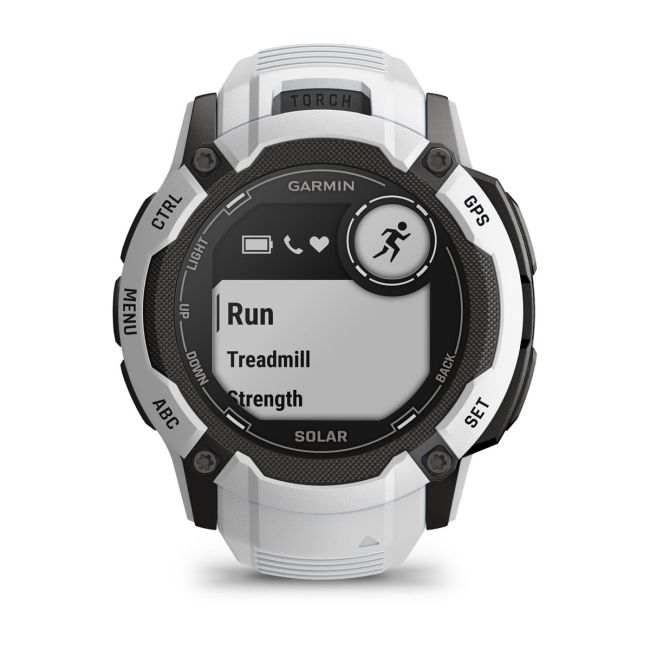 Garmin Instinct 2X Solar - smartwatch robust cu GPS - Alb Ceramic