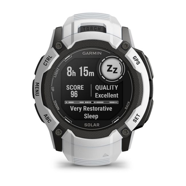 Garmin Instinct 2X Solar - smartwatch robust cu GPS - Alb Ceramic