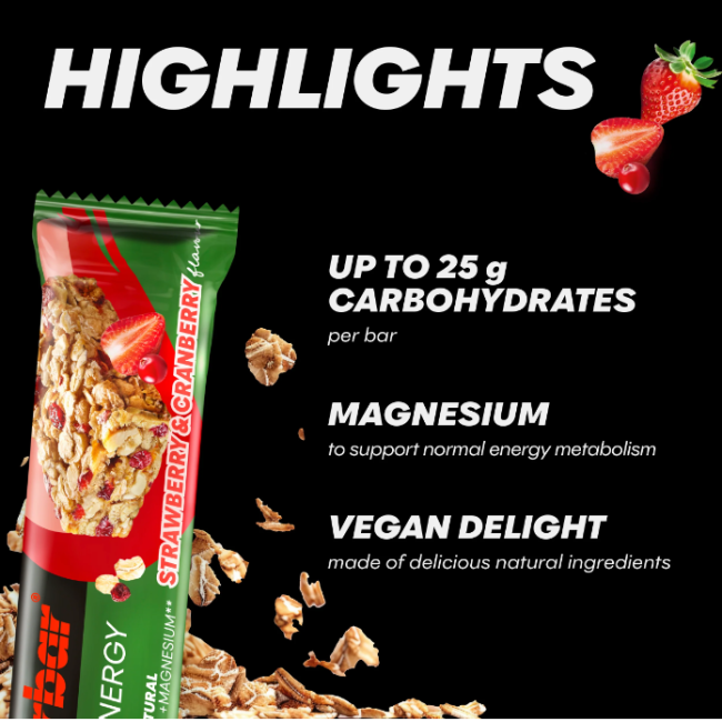 Powerbar Natural Energy - Cereal Bar - Strawberry 40 gr