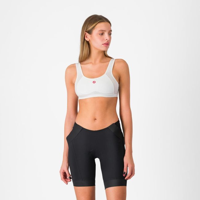 Bustieră ciclism Castelli Rosso Corsa Bra - albă | ultraușoară