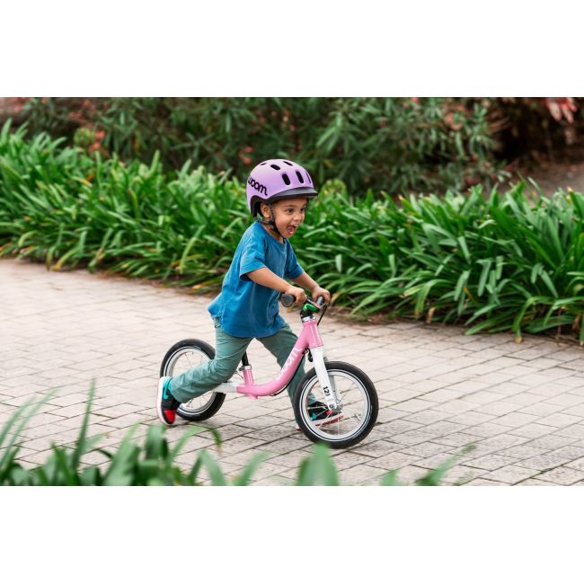 Bicicleta copii Woom GO 1 cu roti 12" powder pink