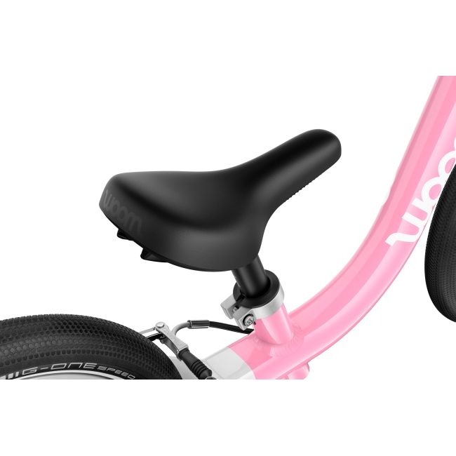 Bicicleta copii Woom GO 1 cu roti 12" powder pink