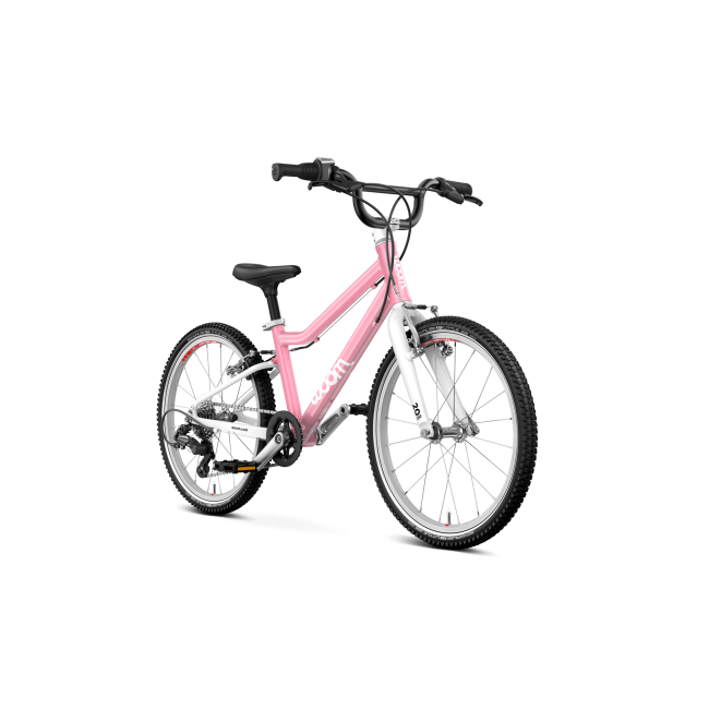 Bicicleta copii Woom 4 Go cu roti 20" roz pudra (powder pink)