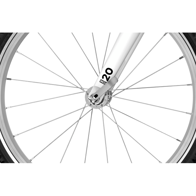 Bicicleta copii Woom 4 Go cu roti 20" roz pudra (powder pink)