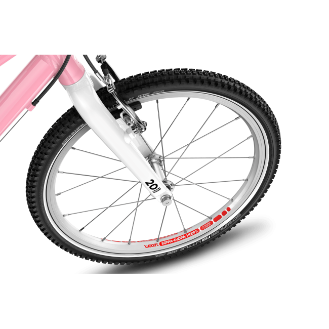 Bicicleta copii Woom 4 Go cu roti 20" roz pudra (powder pink)