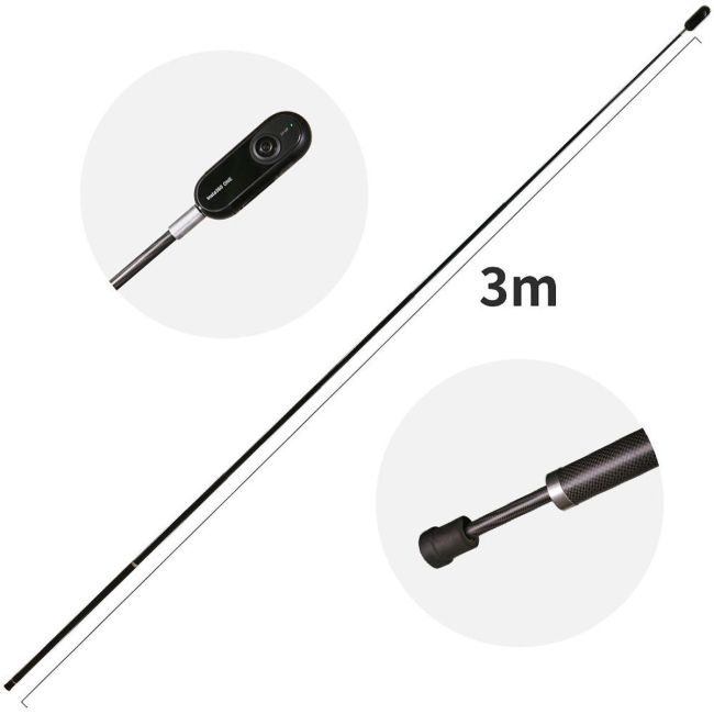 Extensie pentru bâț de selfie extensibil Insta360 - efect dronă, lungime 3m