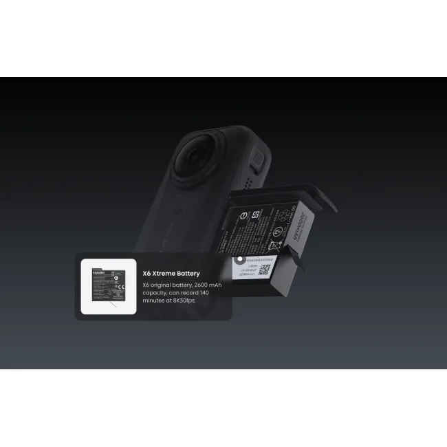 Insta360 X6 Camera Video Sport 8K 360° - Essential Bundle