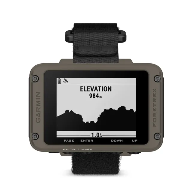 Garmin Ediţia Foretrex 901 Ballistic | Navigator cu GPS purtat la încheietura mâinii cu curea