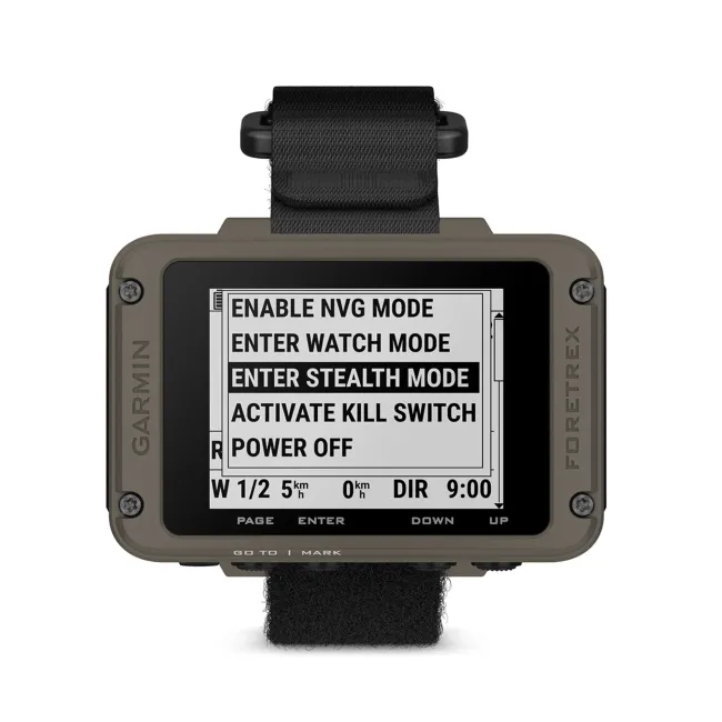 Garmin Ediţia Foretrex 901 Ballistic | Navigator cu GPS purtat la încheietura mâinii cu curea