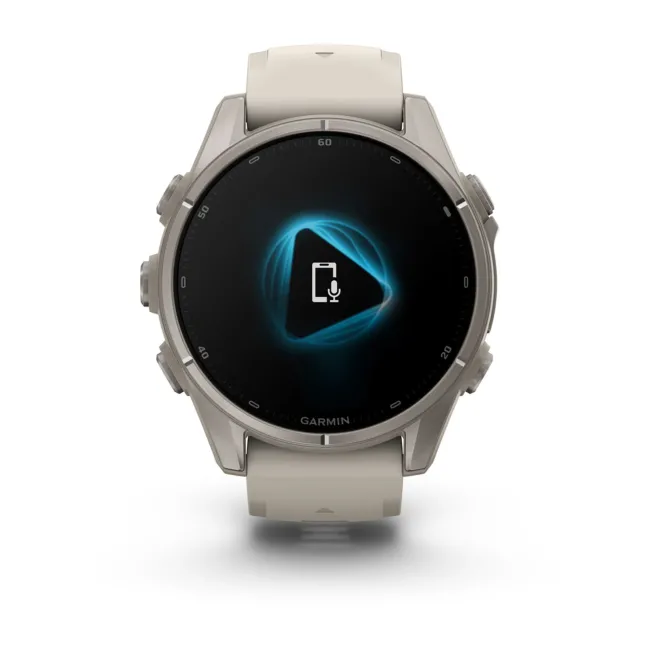 Garmin Fenix 9 AMOLED - 43 mm Titan Fog Gray - Smartwatch Multisport Premium cu AMOLED