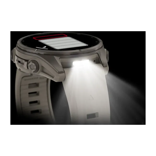 Garmin Fenix 9 AMOLED - 43 mm Titan Fog Gray - Smartwatch Multisport Premium cu AMOLED