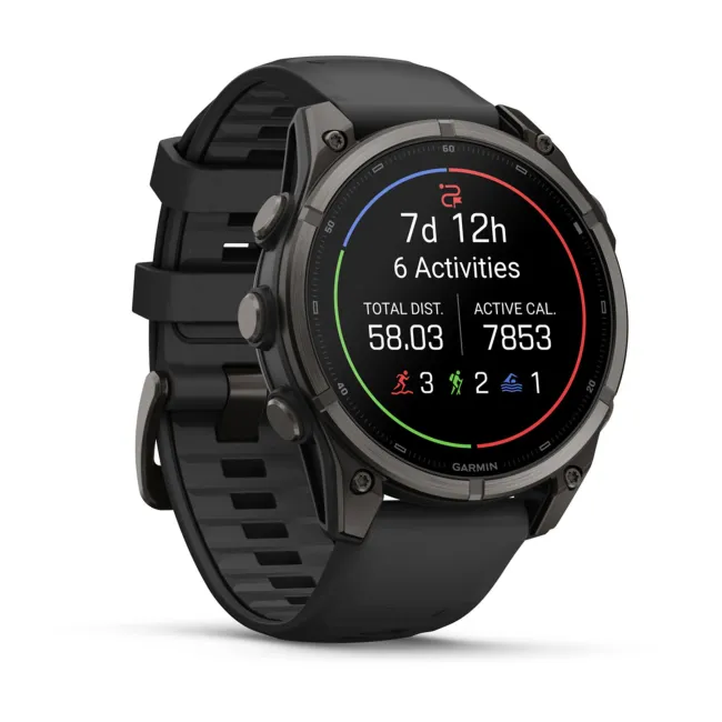 Garmin Fenix 9 AMOLED - 47 mm Titan DLC Carbon - Smartwatch Multisport Premium cu AMOLED