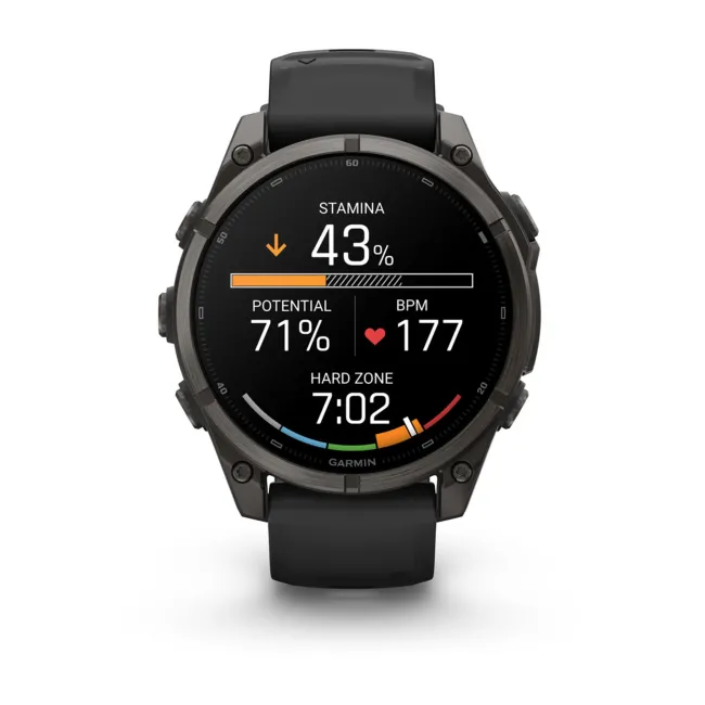Garmin Fenix 9 AMOLED - 47 mm Titan DLC Carbon - Smartwatch Multisport Premium cu AMOLED