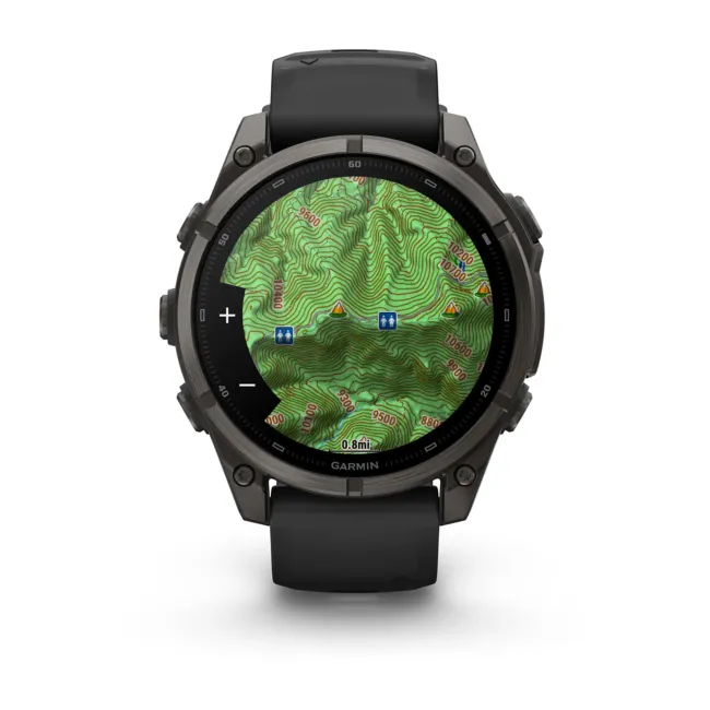 Garmin Fenix 9 AMOLED - 47 mm Titan DLC Carbon - Smartwatch Multisport Premium cu AMOLED