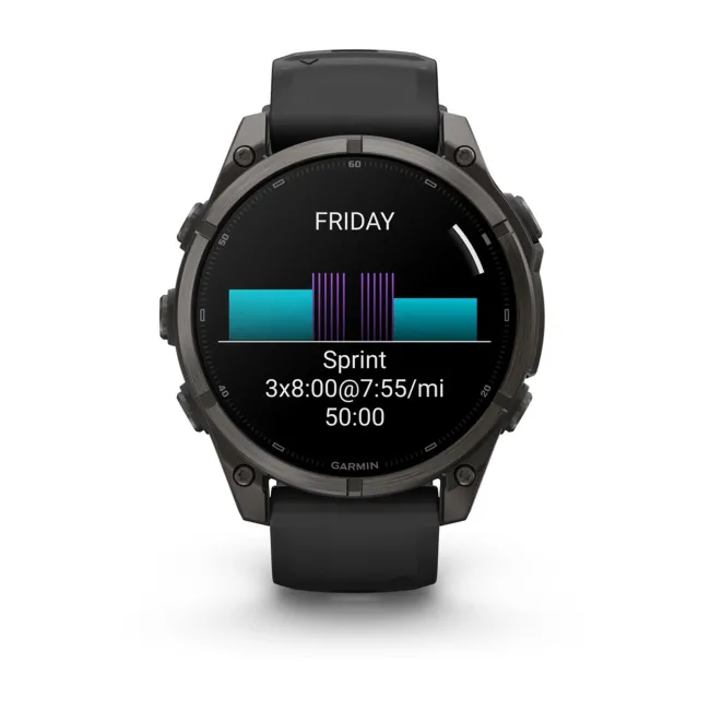 Garmin Fenix 9 AMOLED - 47 mm Titan DLC Carbon - Smartwatch Multisport Premium cu AMOLED