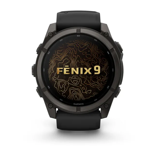 Garmin Fenix 9 AMOLED - 51 mm Titan DLC Carbon - Smartwatch Multisport Premium cu AMOLED