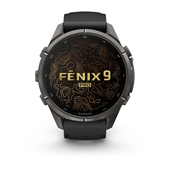 Garmin Fenix 9 Pro AMOLED inReach - 43 mm Titan DLC Carbon - Smartwatch Multisport Premium cu AMOLED