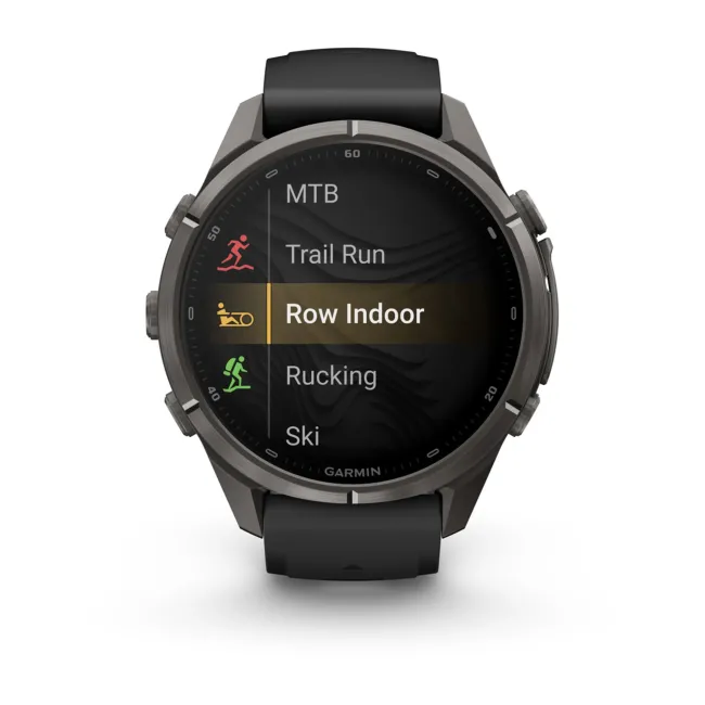 Garmin Fenix 9 Pro AMOLED inReach - 43 mm Titan DLC Carbon - Smartwatch Multisport Premium cu AMOLED