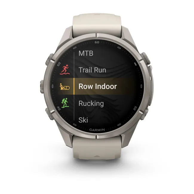 Garmin Fenix 9 Pro AMOLED inReach - 43 mm Titan Fog Gray - Smartwatch Multisport Premium cu AMOLED