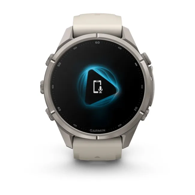 Garmin Fenix 9 Pro AMOLED inReach - 43 mm Titan Fog Gray - Smartwatch Multisport Premium cu AMOLED
