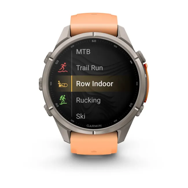 Garmin Fenix 9 Pro AMOLED inReach - 43 mm Titan Shell Pink Orange - Smartwatch Multisport Premium cu AMOLED