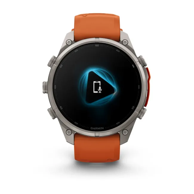 Garmin Fenix 9 Pro AMOLED inReach - 47 mm Titan Autumn Orange - Smartwatch Multisport Premium cu AMOLED