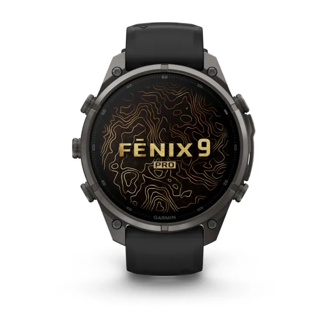 Garmin Fenix 9 Pro AMOLED inReach - 47 mm Titan DLC Carbon Gray - Smartwatch Multisport Premium cu AMOLED