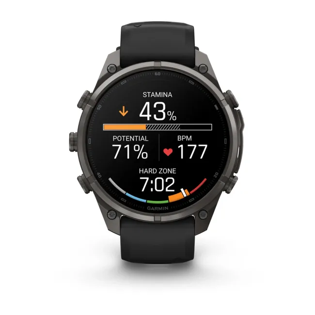 Garmin Fenix 9 Pro AMOLED inReach - 47 mm Titan DLC Carbon Gray - Smartwatch Multisport Premium cu AMOLED
