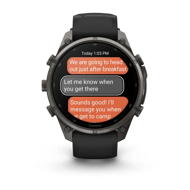 Garmin Fenix 9 Pro AMOLED inReach - 47 mm Titan DLC Carbon Gray - Smartwatch Multisport Premium cu AMOLED