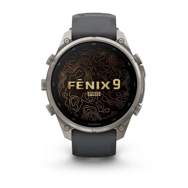 Garmin Fenix 9 Pro AMOLED inReach - 47 mm Titan Grafit - Smartwatch Multisport Premium cu AMOLED