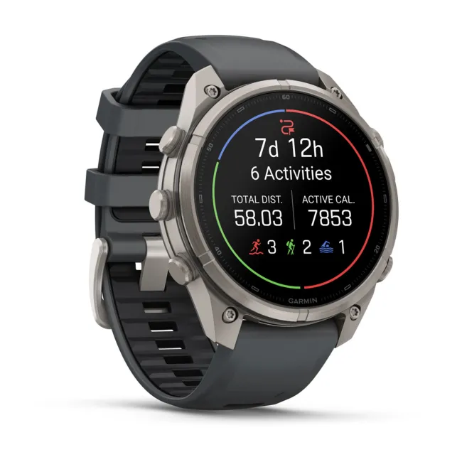 Garmin Fenix 9 Pro AMOLED inReach - 47 mm Titan Grafit - Smartwatch Multisport Premium cu AMOLED