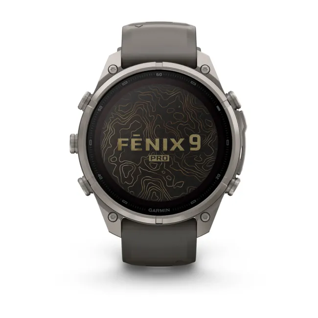 Garmin Fenix 9 Pro Solar inReach - 47 mm Titan Gray - Smartwatch Multisport Premium cu Ecran Solar