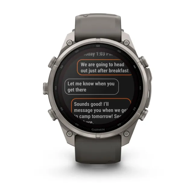 Garmin Fenix 9 Pro Solar inReach - 47 mm Titan Gray - Smartwatch Multisport Premium cu Ecran Solar